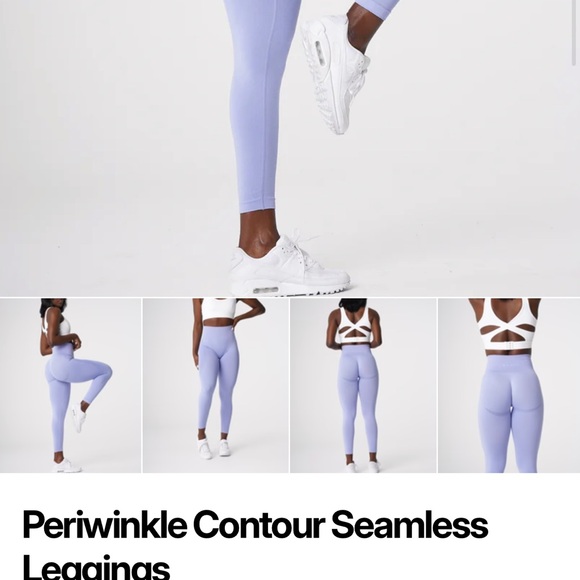 NVGTN Women’s Periwinkle Contour Seamless Leggings-Size Medium - Picture 5 of 5
